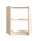 Flash Furniture Bright Beginnings Commercial Bow Front 2 Tier Wooden Classroom Open Corner Storage Unit, Natural MK-KE24060-GG - alternate 2